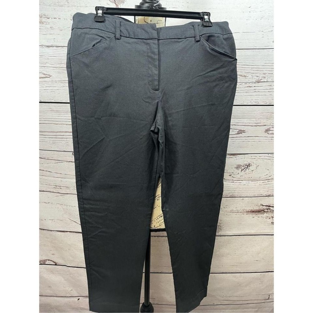 Zac &‎ Rachel size 12 stretchy dark gray ankle dress pants